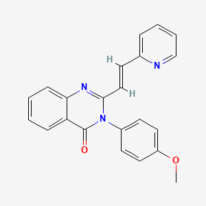 3-(4-methoxyphenyl)-2-[2-(2-pyridinyl)vinyl]-4(3H)-quinazolinone