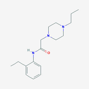 N-(2-ethylphenyl)-2-(4-propyl-1-piperazinyl)acetamide