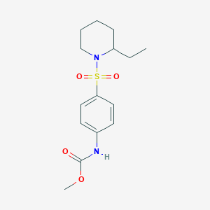 methyl {4-[(2-ethyl-1-piperidinyl)sulfonyl]phenyl}carbamate