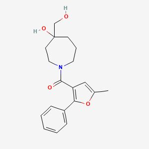 4-(hydroxymethyl)-1-(5-methyl-2-phenyl-3-furoyl)-4-azepanol