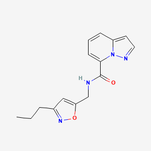 N-[(3-propylisoxazol-5-yl)methyl]pyrazolo[1,5-a]pyridine-7-carboxamide