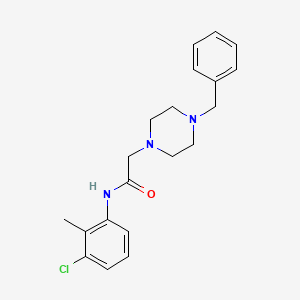 2-(4-benzylpiperazin-1-yl)-N-(3-chloro-2-methylphenyl)acetamide