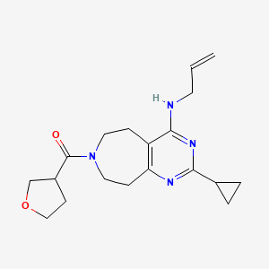 N-allyl-2-cyclopropyl-7-(tetrahydrofuran-3-ylcarbonyl)-6,7,8,9-tetrahydro-5H-pyrimido[4,5-d]azepin-4-amine