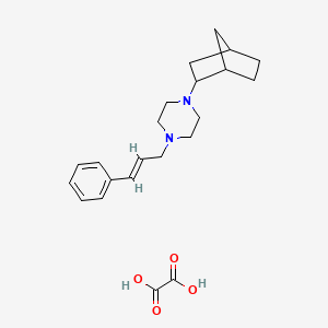 1-bicyclo[2.2.1]hept-2-yl-4-(3-phenyl-2-propen-1-yl)piperazine oxalate