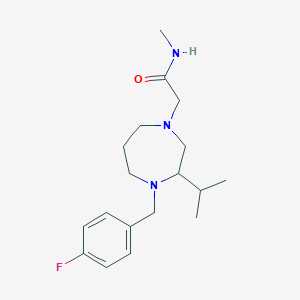 2-[4-(4-fluorobenzyl)-3-isopropyl-1,4-diazepan-1-yl]-N-methylacetamide