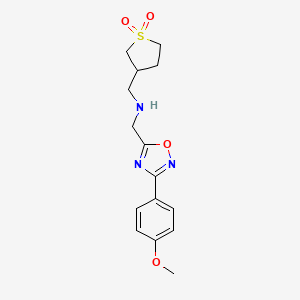 1-(1,1-dioxidotetrahydro-3-thienyl)-N-{[3-(4-methoxyphenyl)-1,2,4-oxadiazol-5-yl]methyl}methanamine