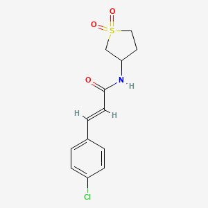 molecular formula C13H14ClNO3S B5262838 3-(4-chlorophenyl)-N-(1,1-dioxidotetrahydro-3-thienyl)acrylamide 