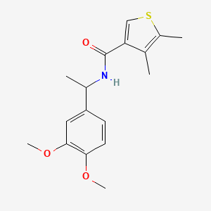 N-[1-(3,4-dimethoxyphenyl)ethyl]-4,5-dimethyl-3-thiophenecarboxamide