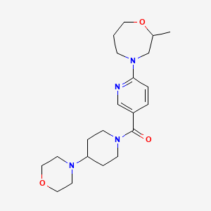 2-methyl-4-{5-[(4-morpholin-4-ylpiperidin-1-yl)carbonyl]pyridin-2-yl}-1,4-oxazepane