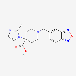 1-(2,1,3-benzoxadiazol-5-ylmethyl)-4-(2-methyl-1H-imidazol-1-yl)piperidine-4-carboxylic acid