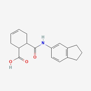 6-(2,3-dihydro-1H-inden-5-ylcarbamoyl)cyclohex-3-ene-1-carboxylic acid