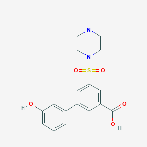 3'-hydroxy-5-[(4-methylpiperazin-1-yl)sulfonyl]biphenyl-3-carboxylic acid