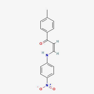 1-(4-methylphenyl)-3-[(4-nitrophenyl)amino]-2-propen-1-one