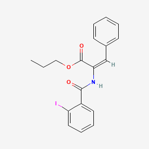 molecular formula C19H18INO3 B5262925 propyl (E)-2-[(2-iodobenzoyl)amino]-3-phenylprop-2-enoate 