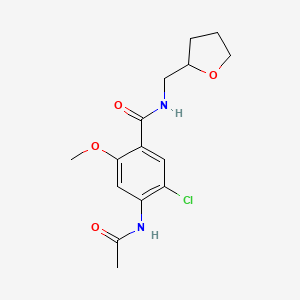 4-(acetylamino)-5-chloro-2-methoxy-N-(tetrahydro-2-furanylmethyl)benzamide