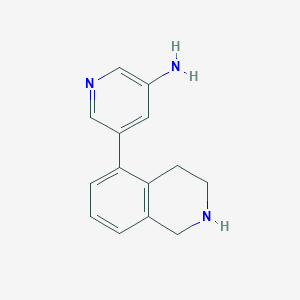 5-(1,2,3,4-tetrahydroisoquinolin-5-yl)pyridin-3-amine