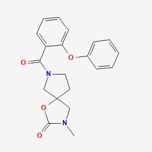 3-methyl-7-(2-phenoxybenzoyl)-1-oxa-3,7-diazaspiro[4.4]nonan-2-one