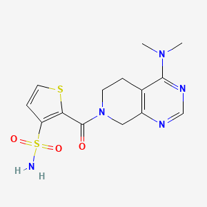 2-{[4-(dimethylamino)-5,8-dihydropyrido[3,4-d]pyrimidin-7(6H)-yl]carbonyl}thiophene-3-sulfonamide