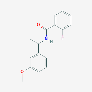 2-fluoro-N-[1-(3-methoxyphenyl)ethyl]benzamide