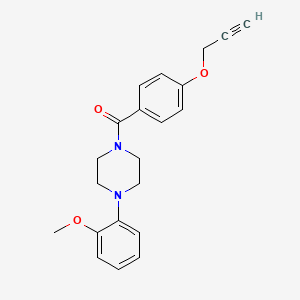 1-(2-methoxyphenyl)-4-[4-(2-propyn-1-yloxy)benzoyl]piperazine