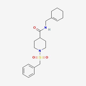 1-(benzylsulfonyl)-N-(1-cyclohexen-1-ylmethyl)-4-piperidinecarboxamide