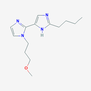 molecular formula C14H22N4O B5263127 2'-butyl-1-(3-methoxypropyl)-1H,1'H-2,4'-biimidazole 