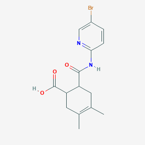 6-{[(5-bromo-2-pyridinyl)amino]carbonyl}-3,4-dimethyl-3-cyclohexene-1-carboxylic acid