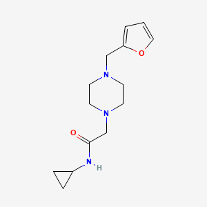 N-cyclopropyl-2-[4-(2-furylmethyl)-1-piperazinyl]acetamide