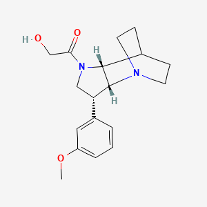 2-[(3R*,3aR*,7aR*)-3-(3-methoxyphenyl)hexahydro-4,7-ethanopyrrolo[3,2-b]pyridin-1(2H)-yl]-2-oxoethanol