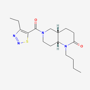 (4aS*,8aR*)-1-butyl-6-[(4-ethyl-1,2,3-thiadiazol-5-yl)carbonyl]octahydro-1,6-naphthyridin-2(1H)-one