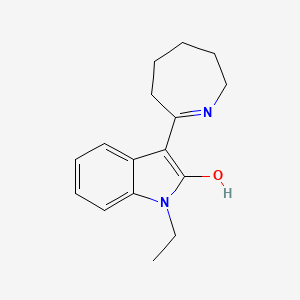 3-(2-azepanylidene)-1-ethyl-1,3-dihydro-2H-indol-2-one