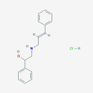 molecular formula C17H20ClNO B5263313 1-phenyl-2-[(3-phenyl-2-propen-1-yl)amino]ethanol hydrochloride 