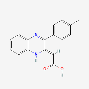 [3-(4-methylphenyl)-2(1H)-quinoxalinylidene]acetic acid