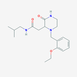 2-[1-(2-ethoxybenzyl)-3-oxo-2-piperazinyl]-N-isobutylacetamide