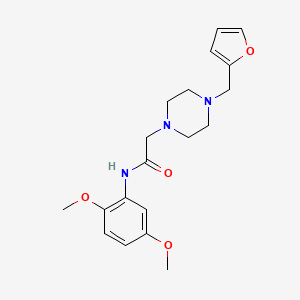 N-(2,5-dimethoxyphenyl)-2-[4-(2-furylmethyl)-1-piperazinyl]acetamide