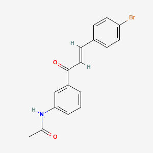 N-{3-[3-(4-bromophenyl)acryloyl]phenyl}acetamide