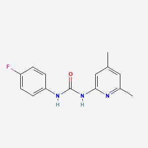 molecular formula C14H14FN3O B5263363 N-(4,6-dimethyl-2-pyridinyl)-N'-(4-fluorophenyl)urea 