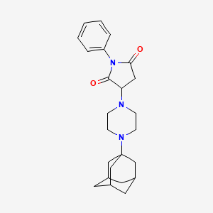 3-[4-(1-adamantyl)piperazin-1-yl]-1-phenylpyrrolidine-2,5-dione