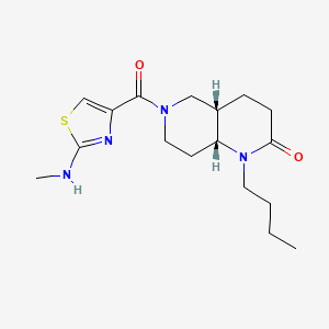 (4aS*,8aR*)-1-butyl-6-{[2-(methylamino)-1,3-thiazol-4-yl]carbonyl}octahydro-1,6-naphthyridin-2(1H)-one