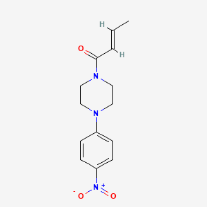 1-(2-butenoyl)-4-(4-nitrophenyl)piperazine