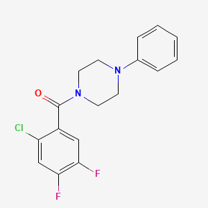 1-(2-chloro-4,5-difluorobenzoyl)-4-phenylpiperazine