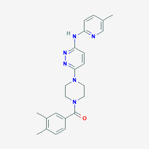 6-[4-(3,4-dimethylbenzoyl)-1-piperazinyl]-N-(5-methyl-2-pyridinyl)-3-pyridazinamine