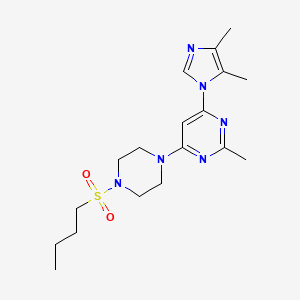 4-[4-(butylsulfonyl)-1-piperazinyl]-6-(4,5-dimethyl-1H-imidazol-1-yl)-2-methylpyrimidine