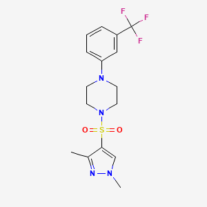 1-[(1,3-dimethyl-1H-pyrazol-4-yl)sulfonyl]-4-[3-(trifluoromethyl)phenyl]piperazine