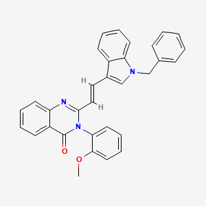 2-[2-(1-benzyl-1H-indol-3-yl)vinyl]-3-(2-methoxyphenyl)-4(3H)-quinazolinone