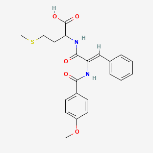 N-{2-[(4-methoxybenzoyl)amino]-3-phenylacryloyl}methionine