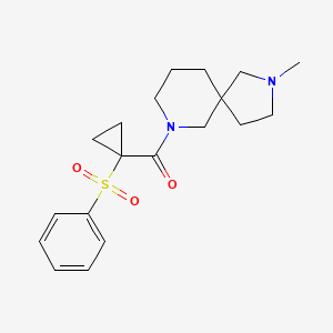 2-methyl-7-{[1-(phenylsulfonyl)cyclopropyl]carbonyl}-2,7-diazaspiro[4.5]decane