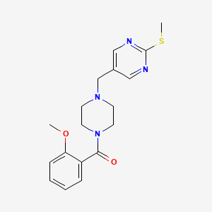 5-{[4-(2-methoxybenzoyl)-1-piperazinyl]methyl}-2-(methylthio)pyrimidine