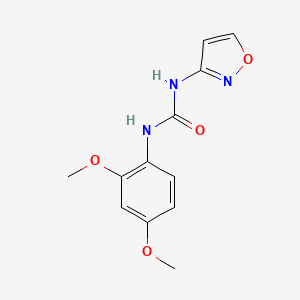 molecular formula C12H13N3O4 B5263549 N-(2,4-dimethoxyphenyl)-N'-3-isoxazolylurea 