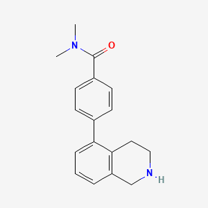 N,N-dimethyl-4-(1,2,3,4-tetrahydroisoquinolin-5-yl)benzamide